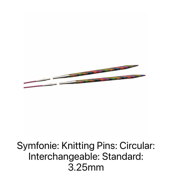 KnitPro Symfonie Circular Knitting Needles Interchangeable 3.25mm 20416