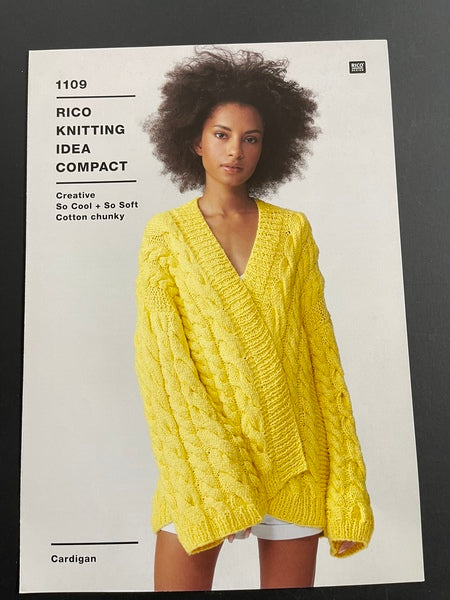 Knitting Pattern - Rico Creative So Cool & So Soft Chunky - Ladies Cardigan 1109