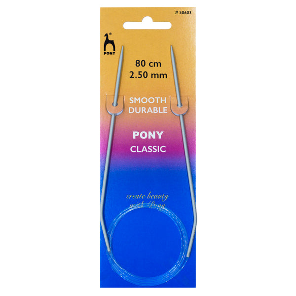 Pony Classic Fixed Circular Knitting Needles 2.25mm 80cm 50602