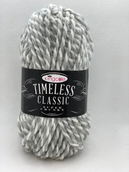 King Cole Timeless Classic Super Chunky Yarn 100g - Granite 4647