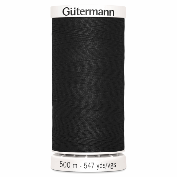 Gutermann Sew-All Thread 500m Col Black 000