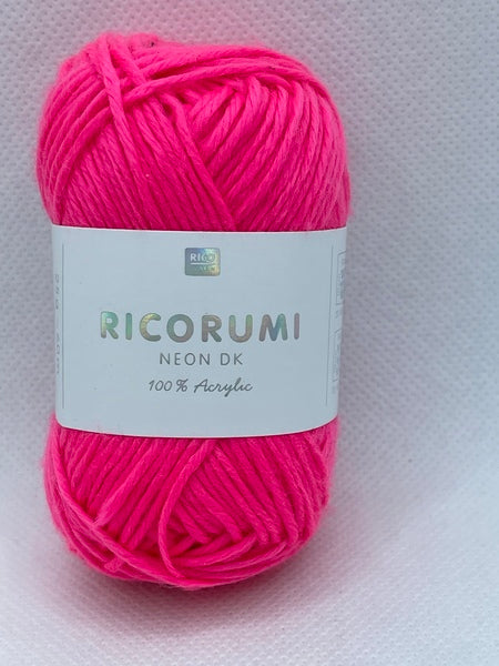 Rico Ricorumi Neon DK Yarn 25g - Pink 002