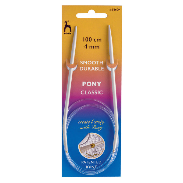 Pony Classic Fixed Circular Knitting Needles 4.00mm 100cm - P52609