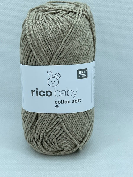 Rico Baby Cotton Soft DK Baby Yarn 50g - Olive 075 (Discontinued)