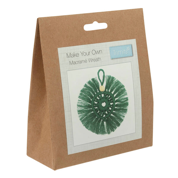 Trimits Macrame Kit Wreath Green - GCK196