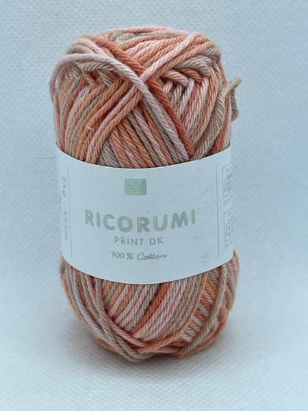 Rico Ricorumi Print DK Yarn 25g - Salmon Mix 003