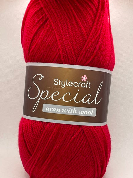 Stylecraft Special Aran With Wool Yarn 400g - Scarlet 3266 BoS