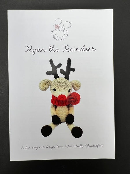The Wooly Wonderfuls Crochet Pattern - Ryan the Reigndeer