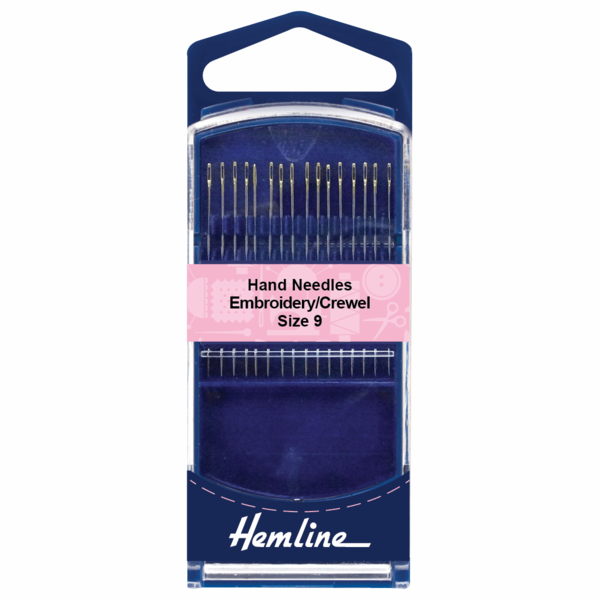 Hand Needles Premium Gold Eye Embroidery Crewel Size 9 - H280G.9