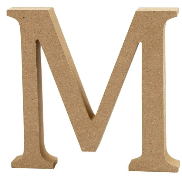 Letter M 13cm MDF