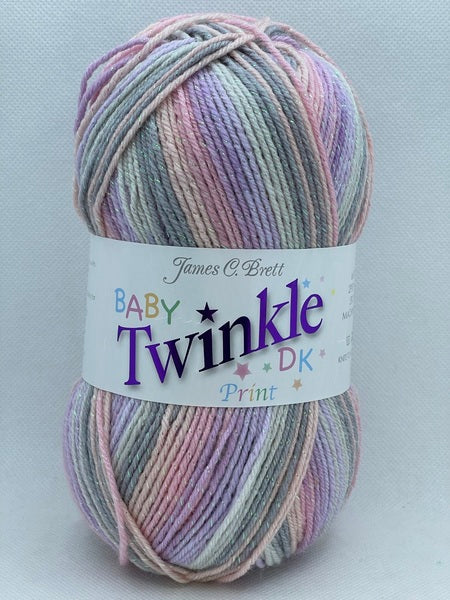 James C. Brett Baby Twinkle Print DK Baby Yarn 100g - BTP32 BoS/Mhd