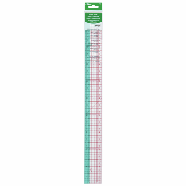 Clover Graph Ruler 50cm - CL7703