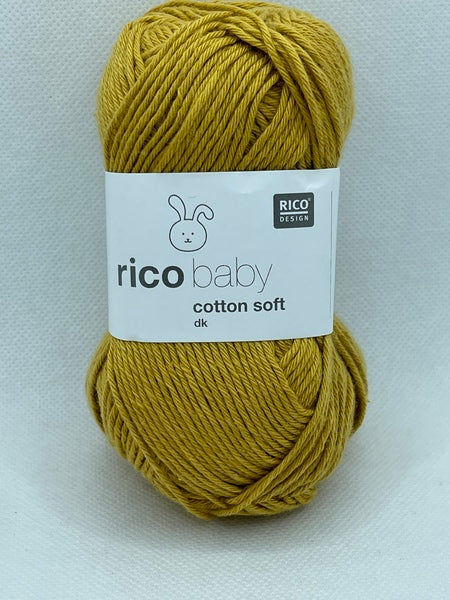 Rico Baby Cotton Soft DK Baby Yarn 50g - Mustard 064