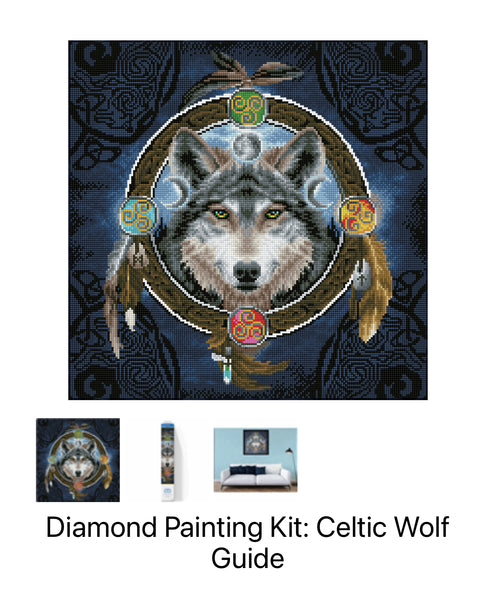 Diamond Painting Kit - Celtic Wolf Guide DD12.049