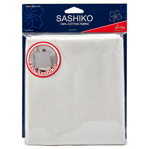 Sew Easy Sashiko Cotton Fabric Ivory 142cm x 100cm - ERS.011