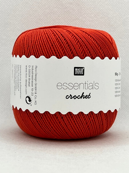 Rico Essentials Crochet Cotton Yarn 50g - Coral 033