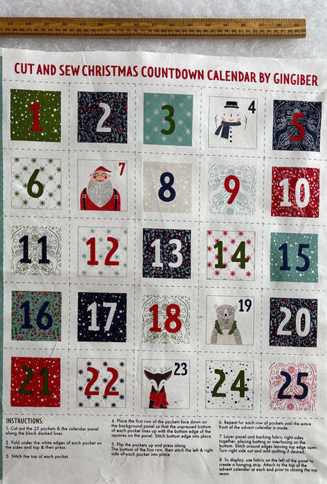 Merry Making Christmas Advent Calendar Panel - 48342