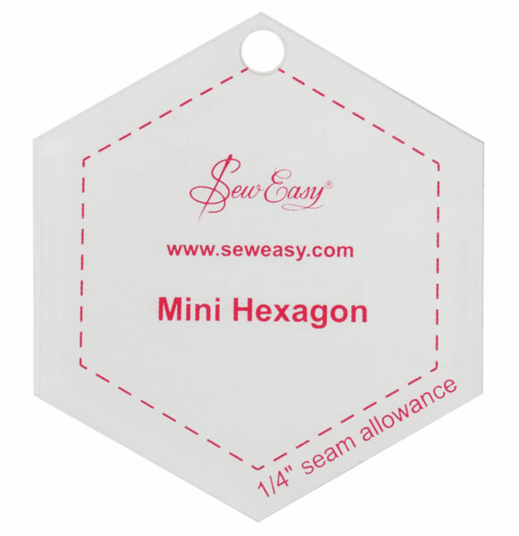 Sew Easy Template Mini Hexagon 2.87 x 2.5in - NL4153.12