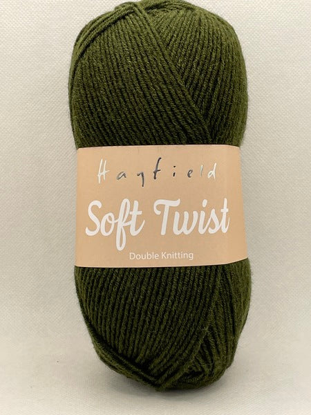Hayfield Soft Twist DK Yarn 100g - Olive 0258