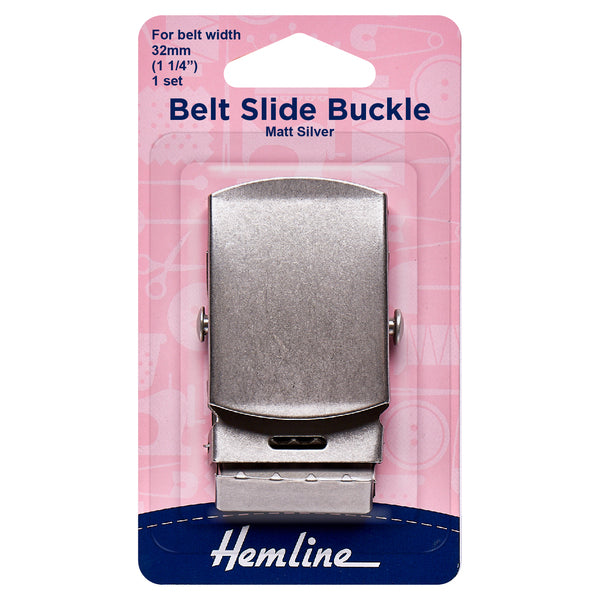 Hemline Belt Slide Buckle 32mm - H4607.MS