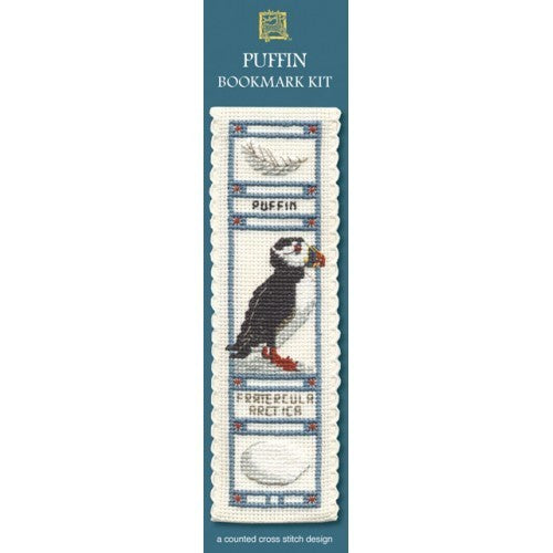 Textile Heritage - Puffin Bookmark Cross Stitch Kit - BKPU