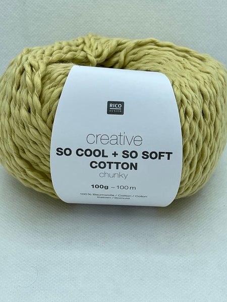 Rico Creative So Cool & So Soft Chunky Yarn 100g - Yellow 002