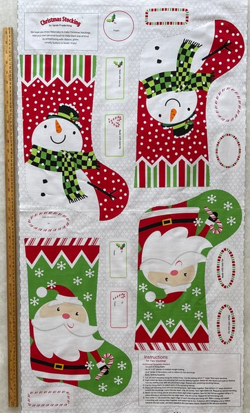 A Christmas Wish Christmas Stocking Panel - 3723P — Material Needs