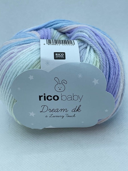 Rico Baby Dream DK Baby Yarn 50g - Pastel-Mix 009