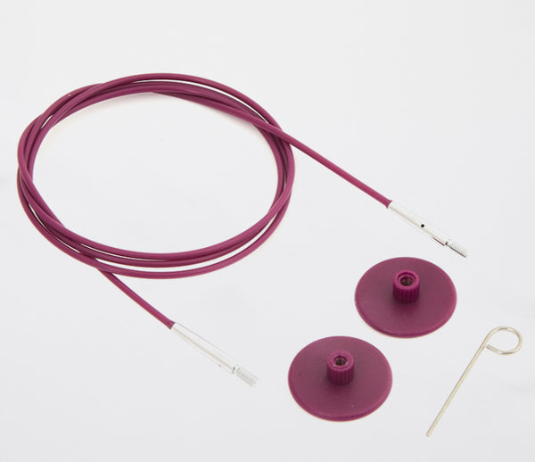 KnitPro Interchangeable Knitting Needle Cable Purple 60cm - KP10501