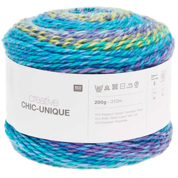 Rico Creative Chic Unique Chunky Yarn 200g - Aqua 012