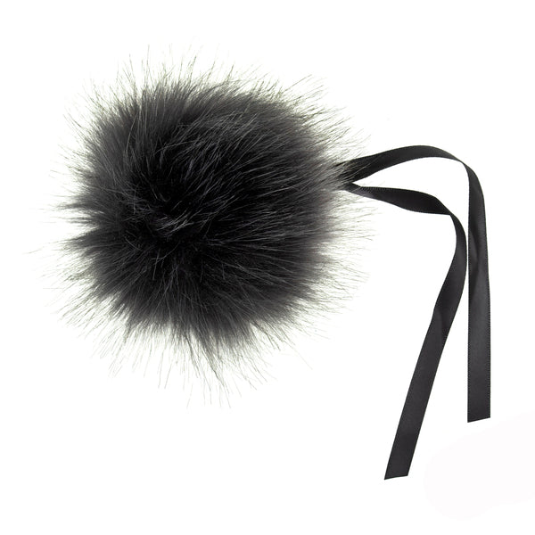 Trimits Faux Fur Pom Pom 11cm Grey - TTPOM12\GRY.TIP