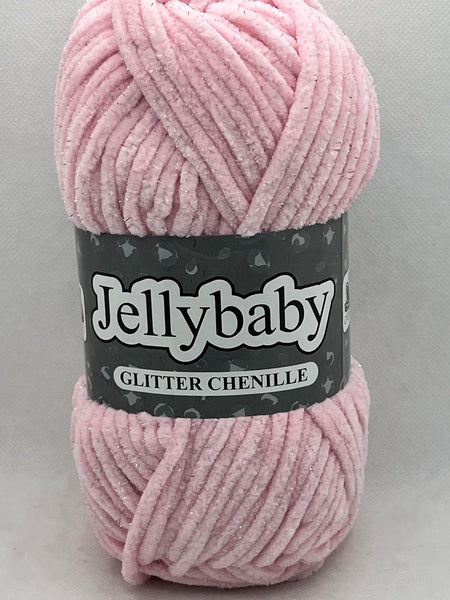 Jellybaby Glitter Chenille Chunky Yarn 100g - Fairydust 014