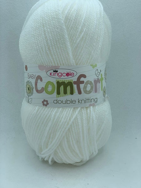King Cole Comfort Baby DK Baby Yarn 100g - White 580