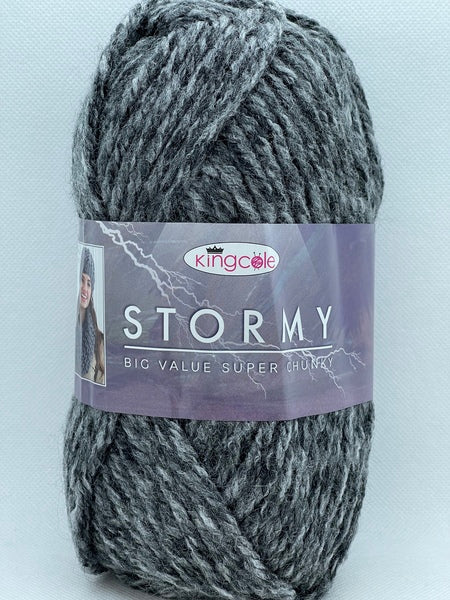 King Cole Big Value Super Chunky Stormy Yarn 100g - Blizzard 4102