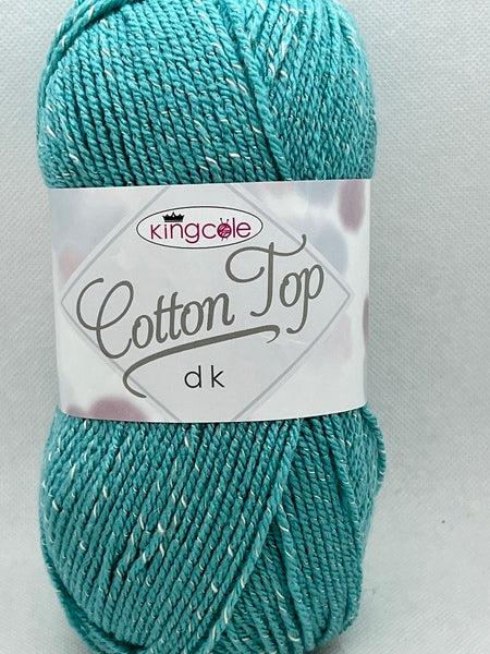 King Cole Cotton Top DK Yarn 100g - Teal 4224