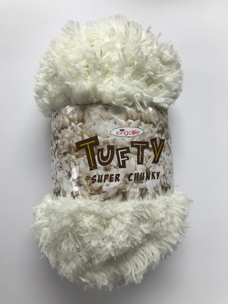 King Cole Tufty Super Chunky Yarn 200g - Cream 2794
