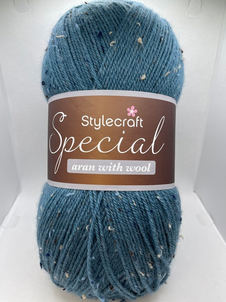 Stylecraft Special Aran With Wool Yarn 400g - Atlantic Blue Nepp 3391 - BoS