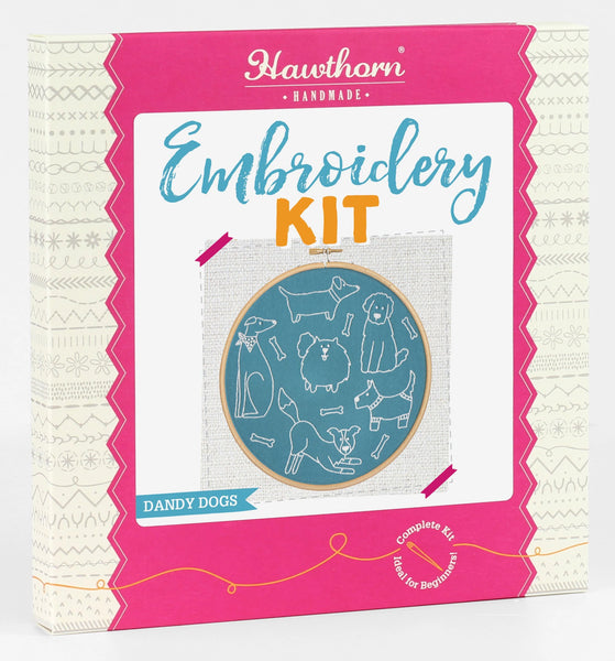 Hawthorn Embroidery Kit - Dandy Dogs