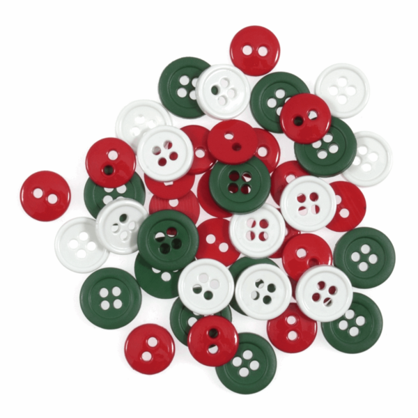 Trimits Buttons - Red and Green