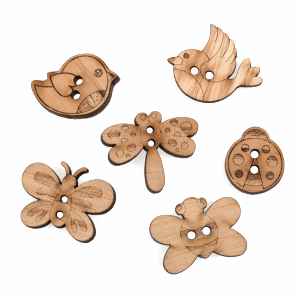 Trimits Buttons Wooden - Flutter