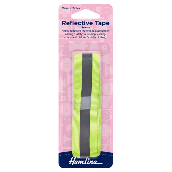 Reflective Tape - Yellow Sew-In - H826.Y