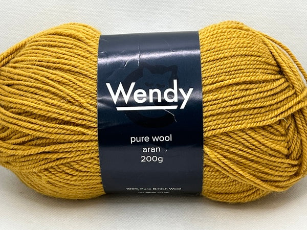 Wendy Pure Wool Aran Yarn 200g - Gorse 5623 — Material Needs