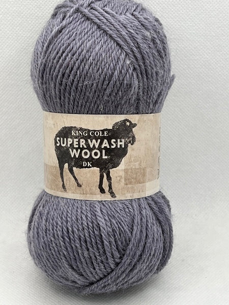 King Cole Superwash Wool DK Yarn 50g - Clerical 2135 (Discontinued)
