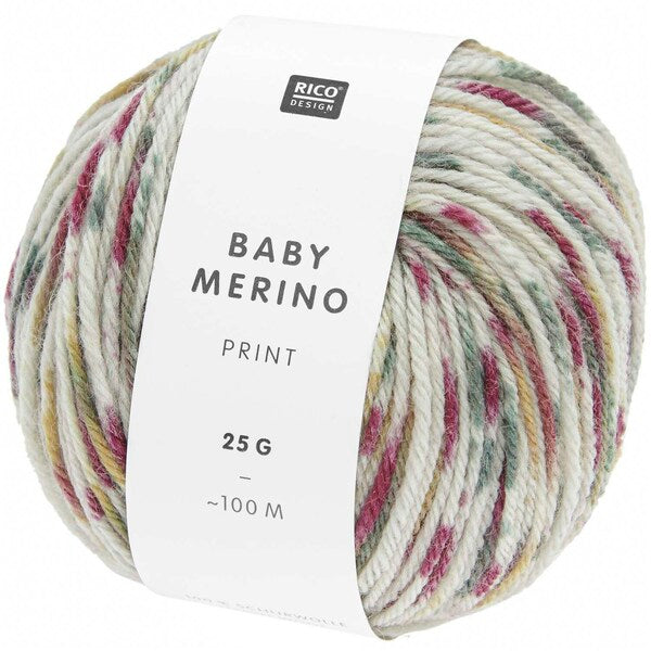 Rico Baby Merino Print DK Baby Yarn 25g - Teal-Violet 014