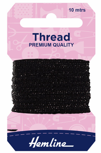 Glitter Thread `0m Black - H100218