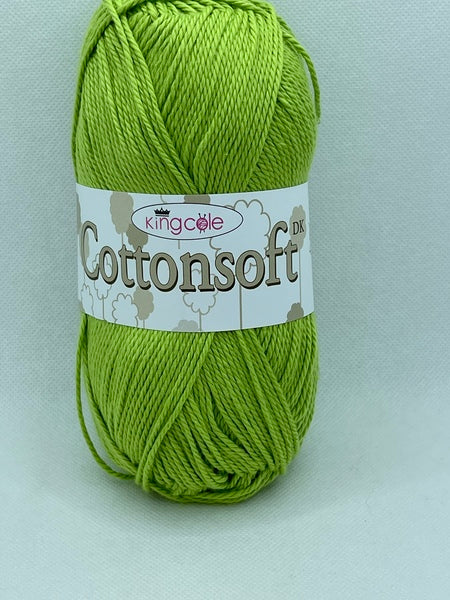 King Cole Cottonsoft DK Yarn 100g - Lime 1601