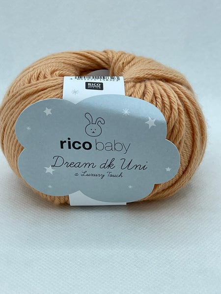 Rico Baby Dream Uni DK Baby Yarn 50g - Apricot 014
