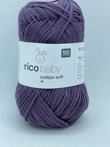 Rico Baby Cotton Soft DK Baby Yarn 50g - Purple 055