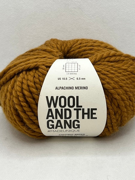 Wool And The Gang Alpachino Merino Chunky 100g - Chestnut Brown 0256