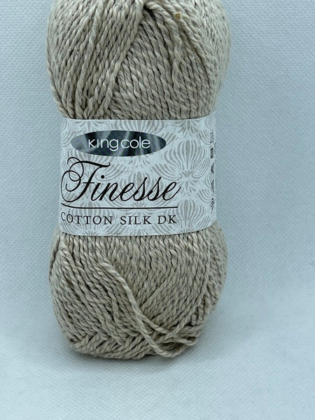 King Cole Finesse Cotton Silk DK 50g - Stone 2818